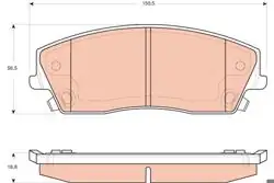 TRW GDB4140 | Fren Balatası Ön Chrysler 300 C 2.7 3.0 3.5 04-12