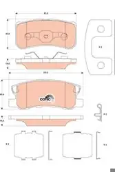 TRW GDB4600 | Fren Balatası Arka Jeep Compass 2.2 Crd 11 -