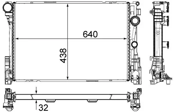 MAHLE CR83000P | Motor Su Radyatörü Mercedes C218 W212 S212 C207 R172
