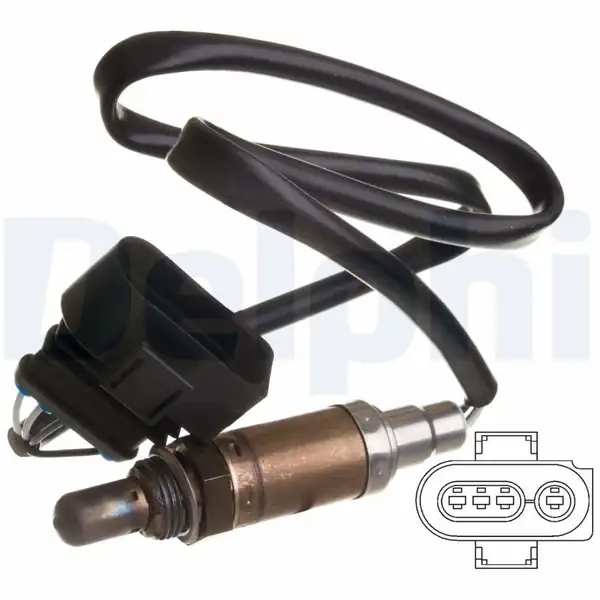 DELPHI ES10568-12B1 | Oksijen Sensörü VW Golf III 1 4 93 99 Audi A8 3 7 4 2 95 98 Seat Cordoba 1 4i 96 99