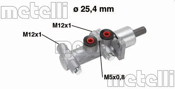 METELLİ 05-0767 | Ana Merkez Alüminyum Arka 25 40mm Opel Vivaro 1 9dti 2 0 CDTI 01 Renault Traffic II 1 9 D