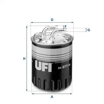 UFI 24-077-00 | Yakıt Filtresi Mercedes Om640 642 651 W204 212 221