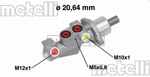 METELLİ 05-0750 | Ana Merkez Alüminyum 20 64mm Renault Twingo 1 2i 1 5 dCi 2007