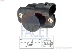 FACET 10.5083 | Gaz Kelebek Sensörü Renault Clio II Megane I Symbol 14 16V
