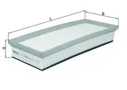 MAHLE LX1452 | Hava Filtresi 206-207-307-308-Prt-C3-C4 1.4-6Hdi Kulaksız *O.Sıp*