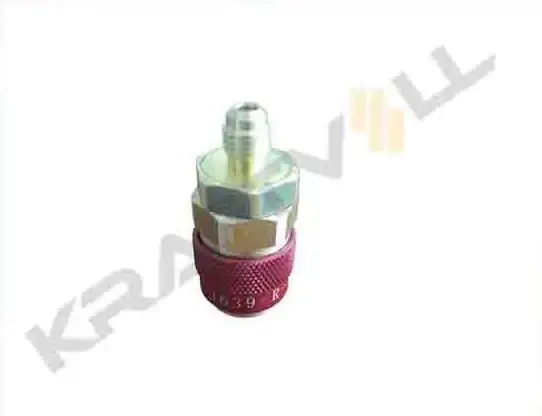 KRAFTVOLL 19015059 | Gaz Basma Vanası Düz Tip Hp Quick Coupler Yüksek Basınç R1234yf M1 4 SAE