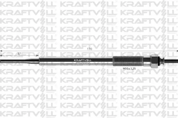 KRAFTVOLL 05030071 | Kızdırma Bujisi 11v Toyota Avensis Corolla Rav 4 2 0 Hilux 2 5 3 0 Dizel Buji Marka 12 Adet