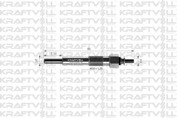 KRAFTVOLL 05030046 | Kızdırma Bujisi 11v Astra Combo Corsa 1 5d 1 7d Buji Marka 12 Adet