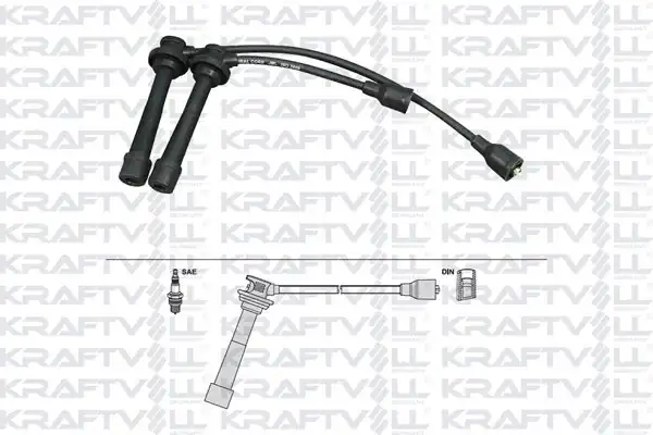 KRAFTVOLL 05070273 | Buji Kablosu Carry 1 3 99 Alto IV 1 3 02 Baleno 1 3 95 02 Jımny 1 3 98 00 Silikon Kablo