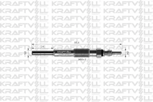 KRAFTVOLL 05030033 | Kızdırma Bujisi 11v Kangoo Clio Megane 1 9d 99 Buji Marka 12 Adet