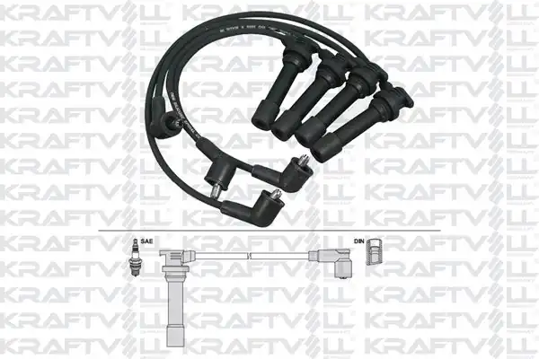 KRAFTVOLL 05070264 | Buji Kablosu Mazda 323 1 5 16v 94 98 Silikon Kablo 1 Adet 1589588