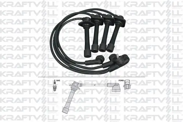KRAFTVOLL 05070280 | Buji Kablosu Mazda 626 V 1 8 2 0 97 02 Silikon Kablo 1 Adet 1566675