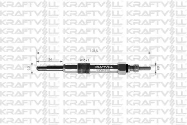 KRAFTVOLL 05030018 | Kızdırma Bujisi Brava Bravo Idea Marea Palio Stilo Doblo 1 9 JTD Astra Vectra Gts Zafira Alfa 156 166