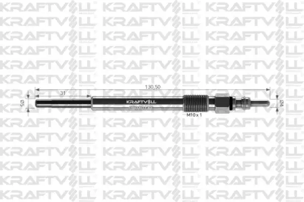 KRAFTVOLL 05030137 | Kızdırma Bujisi 11v Ford Ecoline E 350 Pıckup F 250 Buji Marka 12 Adet