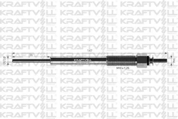 KRAFTVOLL 05030083 | Kızdırma Bujisi 23v Isuzu Nqr Npr75 Novo Turkuaz 4hk1 6hk1 Euro 3 4 5 Buji Marka 12 Adet