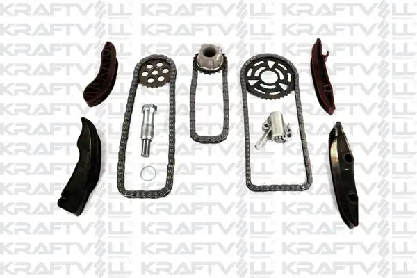 KRAFTVOLL 12100008 | Eksantrik Zincir Seti Alt Üst Yağ Pompa Dişli Komple Bmw N47 E81 E87 E90 F10 F20 F30 Mini R56 R57