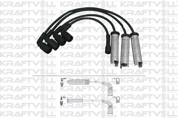 KRAFTVOLL 05070260 | Buji Bobin Kablosu Chevrolet Kalos 1 4 8v 05 Silikon Kablo