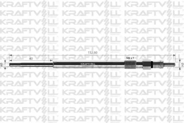 KRAFTVOLL 05030015 | Kızdırma Bujisi 11v Tata Xenon 2 2 Dl Cit Kabin Ducato 2 3 06 Buji Marka 12 Adet