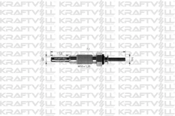 KRAFTVOLL 05030150 | Kızdırma Bujisi 12v Canter 4dq Buji Marka 12 Adet