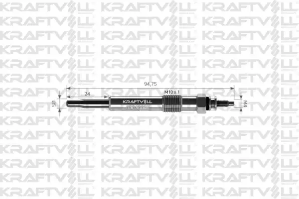 KRAFTVOLL 05030007 | Kızdırma Bujisi 11v Ford Fiesta Van Focus Focus C Max Galaxy Connect 1 8 TDCI Buji Marka 12 Adet