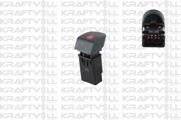 KRAFTVOLL 04050006 | Dörtlü Flaşör Anahtarı Renault Kangoo 97 Dacia Solenza 03 05