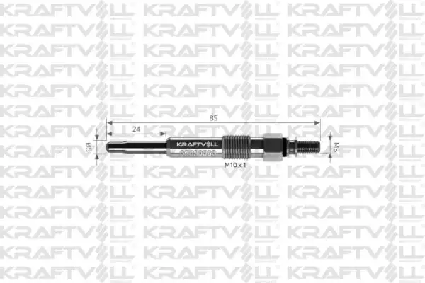 KRAFTVOLL 05030060-12 | Kızdırma Bujisi 11v Clio Laguna Megane Safrane Scenic 1 9 TDI 2 2d 2 2td 12 Adet