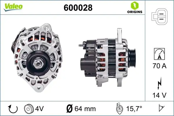Valeo 600028 Alternatör Kmp Kia Picanto Alternatör Kmp Bınek İthal