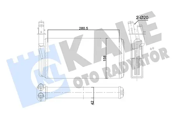 KALE 346525 | Kalorifer Radyatörü Mekanik Alfa Romeo 166 Lancıa Kappa 98