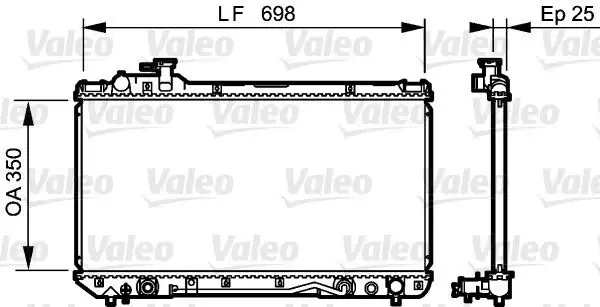Valeo 734466 Radyatör Toyota Rav4 94 00 2 0 Motor Soğutma Bınek İthal