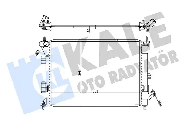 KALE 347785 | Radyatör Hyundai İ30 Elantra Kia Ceed Cerato 1 4 1 6 Benzinli Manuel