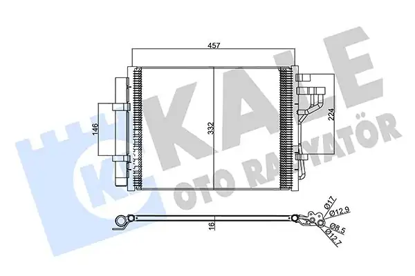KALE 357385 | Klima Radyatörü Kondenser Hyundai İ10 1 0 1 2 13 19