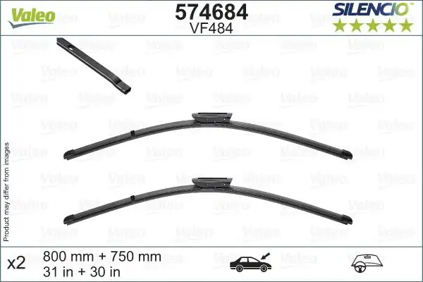 Valeo 574684 Silecek Süpürgesi Takım 800 750mm Citroen C4 Picasso Grand Picasso