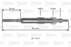 VALEO 345171 | Kızdırma Bujisi Dacia | 10 Adet