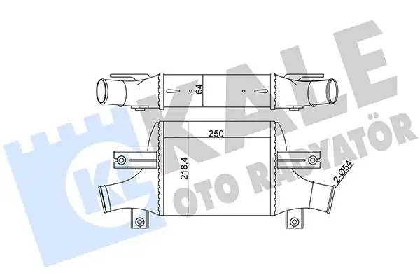 KALE 348895 | Turbo Radyatörü İntercooler Citroen C4 Aircross 12 Mitsubishi Asx 10 Peugeot 4008 12