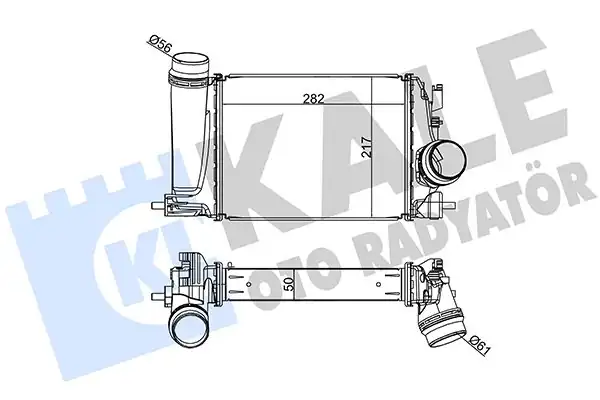 KALE 350970 | Turbo Radyatörü İntercooler Qashqai 1 2 Dıg T Megane IV 1 2 Tce