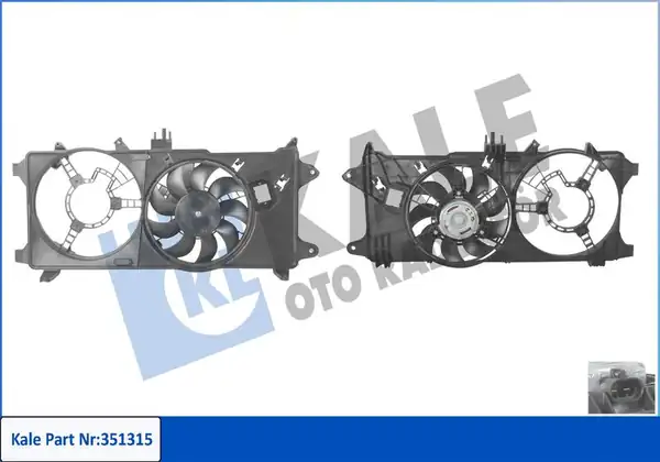 KALE 351315 | Fan Motoru Davlumbaz Fiat Doblo 1 9 JTD 1 3 Mjt 01