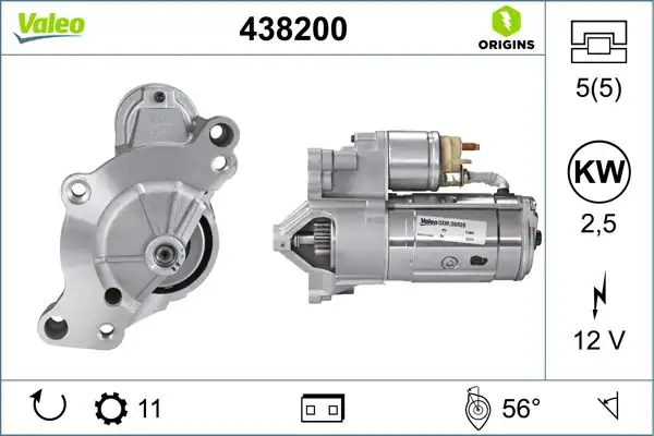 Valeo 438200 Marş Motoru Kmp Peugeot 307 407 607 Citroen Marş Motoru Kmp Bınek İthal