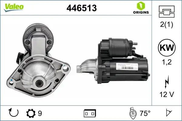 Valeo 446513 Marş Motoru Opel Astra J A13dte Corsa D E 1 3 CDTI Chevrolet Aveo Cruze Orlando 1 3d