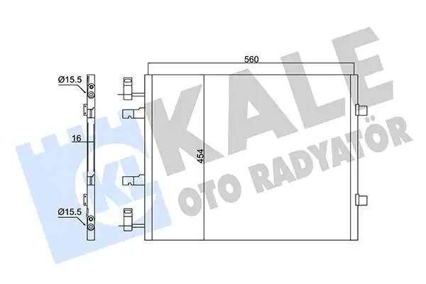 KALE 350670 | Klima Radyatörü Kondenser Renault Trafic II Opel Vivaro 2 0 dCi CDTI 06