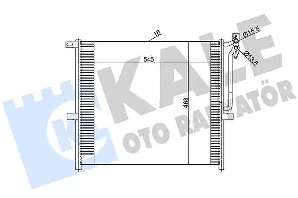 KALE 384800 | Klima Radyatörü BMW X3 E83 03-10 N46/N52/M54 560x467x16