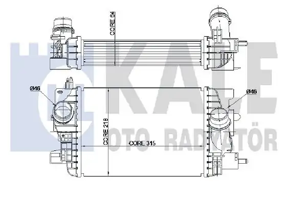 KALE 345060 | Turbo Radyatörü İntercooler Opel Meriva B 1 3 CDTI A13dte 10
