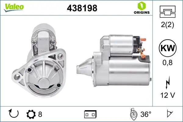 Valeo 438198 Marş Motoru Kmp Daewoo Matız Marş Motoru Kmp Bınek İthal