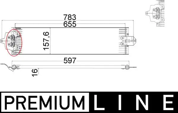 MAHLE CLC49000P | Şanzıman Yağ Soğutucu VW Touareg Q7 Cayenne 02 19
