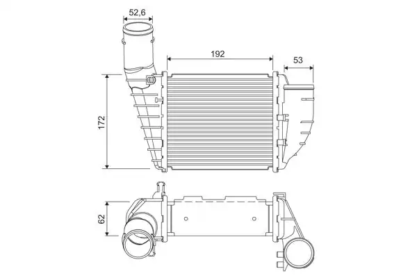 Valeo 818828 Turbo Radyatörü İntercooler Audi A4 94 2000 Motor Soğutma Bınek İthal