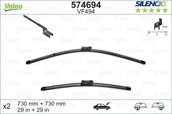 Valeo 574694 Silgi Süpürgesi Tk 73 73cm Ford Focus III 10