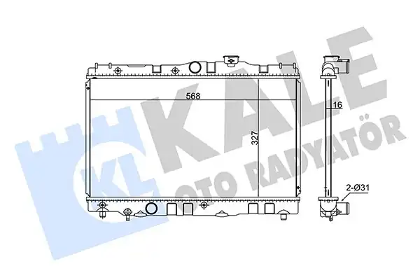KALE 348140 | Radyatör Toyota Corolla 92 Carina At171 87 92