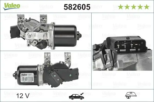 Valeo 582605 Renault Kangoo II Grand Express G11 Pro 08 13 Silecek Motoru