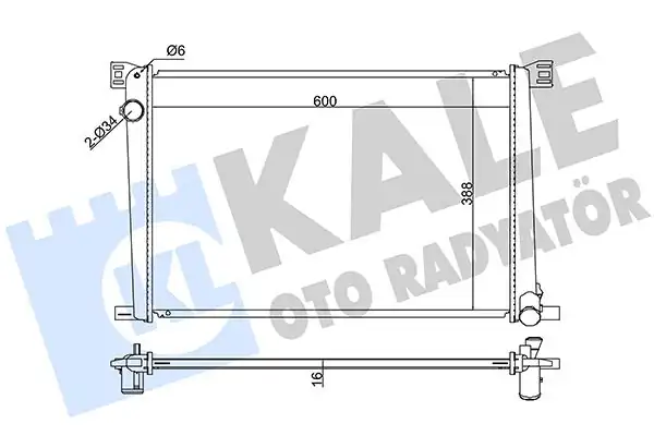 KALE 352570 | Radyatör Mini Cooper One Countryman Clubman Paceman R55 R61 06 16