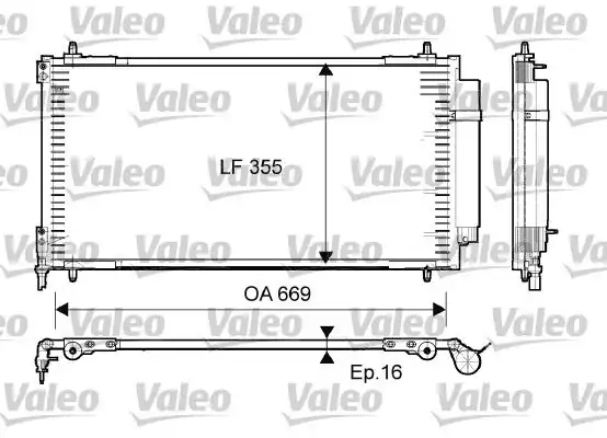 Valeo 814065 Kondenser Psa C8 807 Fiat Ulysse Klima Bınek İthal