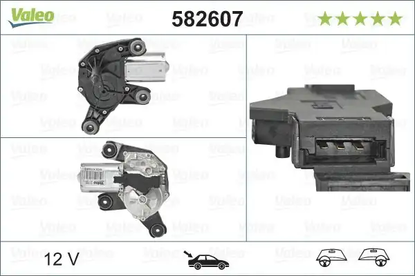 Valeo 582607 Silecek Motoru Arka Alfa Romeo Giulietta 04 10 938303